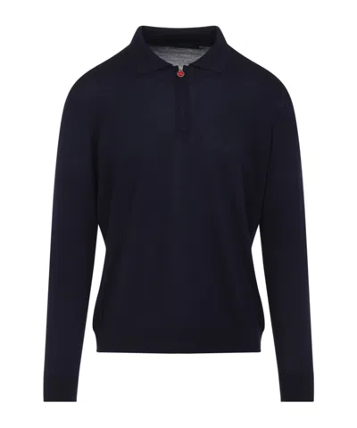 Kiton Navy Blue Polo Shirt