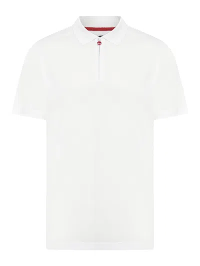 Kiton Diamond Cotton Polo Shirt In White