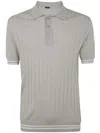 Kiton Men's Polo T-shirt In White Pearl
