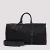 Kiton Nylon Duffle Bag With Leather Inserts In Black