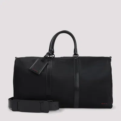 Kiton Polyamide Duffle Handbag For Men, 51cm X 28cm X 22cm In Black