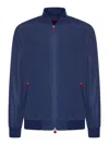 Kiton Long-sleeved Bomber Jacket In Multicolour