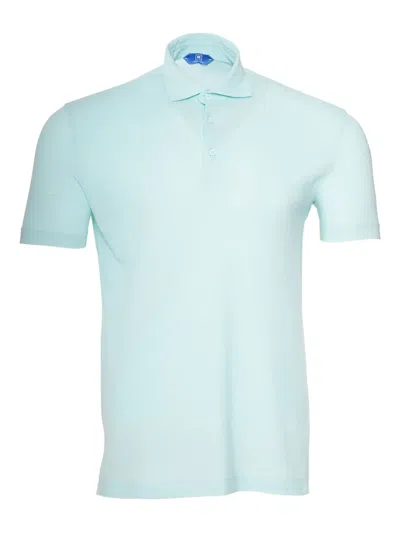 Kiton Posi Short-sleeve Polo Shirt In Blue