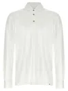 Kiton 'positano' Button-down Collar Polo Shirt In White