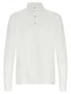 Kiton 'positano' Button-down Collar Polo Shirt In White