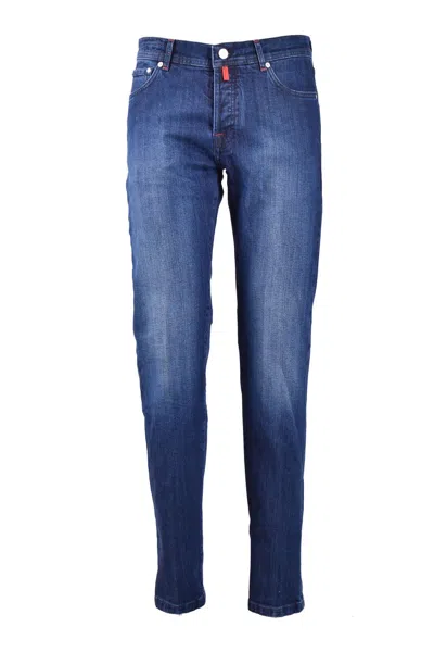 Kiton Premium Denim Jeans For Men In Blue