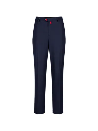 Kiton Pressed-crease Tailored Trousers In Animal Print