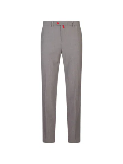 Kiton Pressed-crease Tailored Trousers In Multi