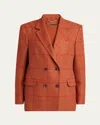 Kiton Prince Of Wales Double-breasted Cashmere Blazer In Multi