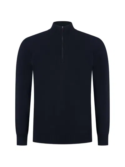 Kiton Quarter-zip Sweater In Black