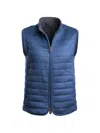 Kiton Rea Gilet In Blue