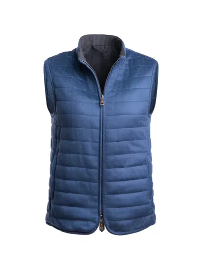 Kiton Rea Gilet In Blue