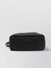 Kiton Rectangular Travel Case Front Pocket In Black
