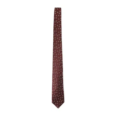 Kiton Red Silk Tie In Pink