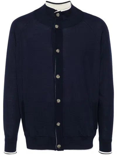 KITON REVERSIBLE CARDIGAN
