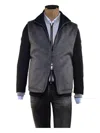 Kiton Reversible Cashmere Gilet In Gray