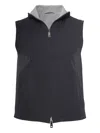 Kiton Kired Ivan Reversible Zip-front Vest In Black