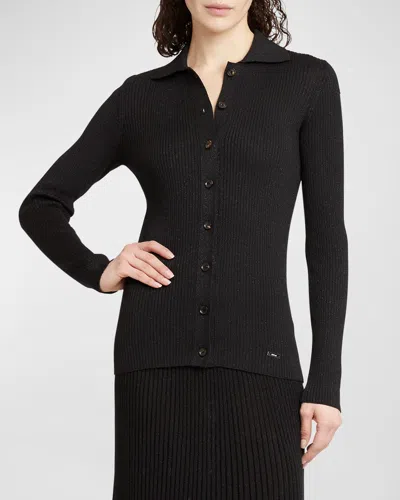 Kiton Women's Ribbed Sweater In Black