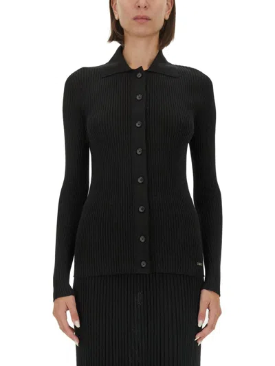 Kiton Women's Ribbed Sweater In Black