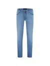 Kiton Rivet Jeans In Blue