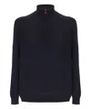 Kiton Roll-neck Sweater In Blue