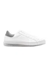 Kiton Ussa088 Leather Sneakers In White