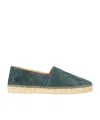 Kiton Round-headed Casual Shoes In Green