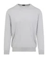Kiton Crewneck Knit Sweater In White