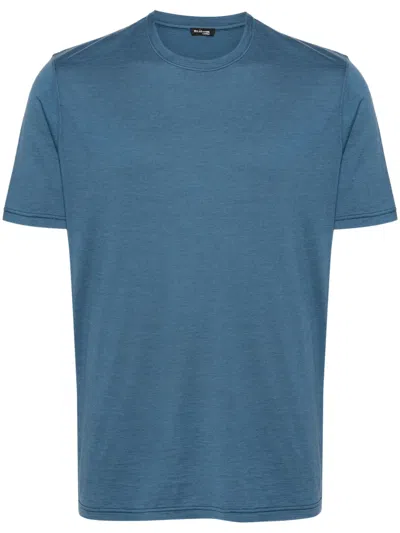 Kiton Round-neck T-shirt In Blue