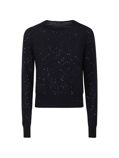 Kiton Round-neck Top In Blue