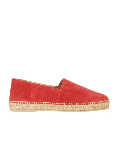 Kiton Round Toe Slip-on Espadrilles In Red