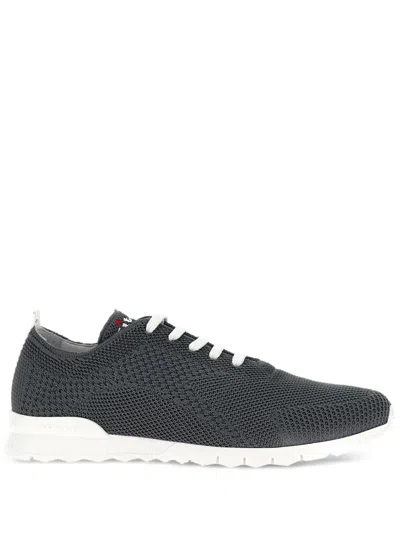 Kiton Grey Fits Sneakers In Black