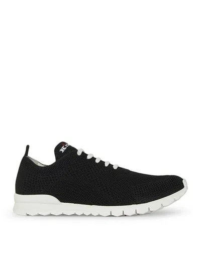 Kiton Logo-motif Sneakers In Black