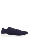 Kiton Navy Blue Fit Running Sneakers In Blue