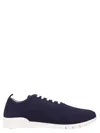 Kiton Navy Blue Fit Running Sneakers In Blue