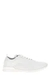 Kiton Fits Mesh Sneakers Rubber Sole Pull Tab