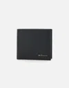 Kiton Saffiano Print Leather Wallet In Black