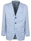 Kiton Single-breasted Tailored Blazer In Blau