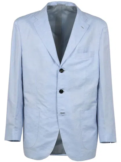 KITON COTTON-LINEN BLAZER