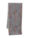 Kiton Paisley Scarf In Pink