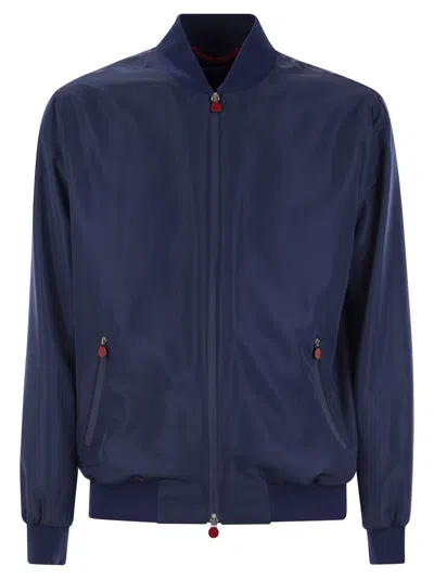 KITON SEA - BOMBER JACKET IN TECHNICAL FABRIC