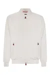 Kiton Zip-up High-neck Jacket In White