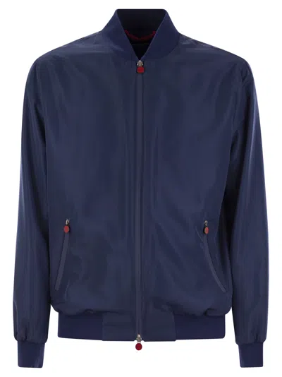 KITON KITON SEA BOMBER JACKET IN TECHNICAL FABRIC