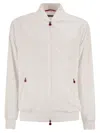 Kiton Sea Bomber Jacket In Technical Fabric In Neutral
