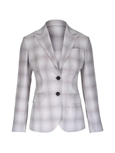 Kiton Shadow Blazer In Multi