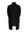 Kiton Shearling Cape In Black