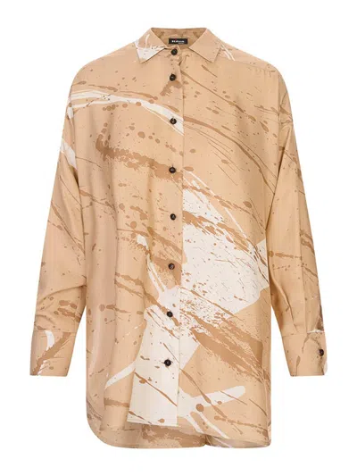 Kiton Shirt In Brown