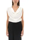 Kiton Women's Shirt With Dropped Collar In White