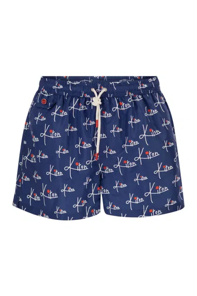 Kiton Short Patterned Swim Boxers