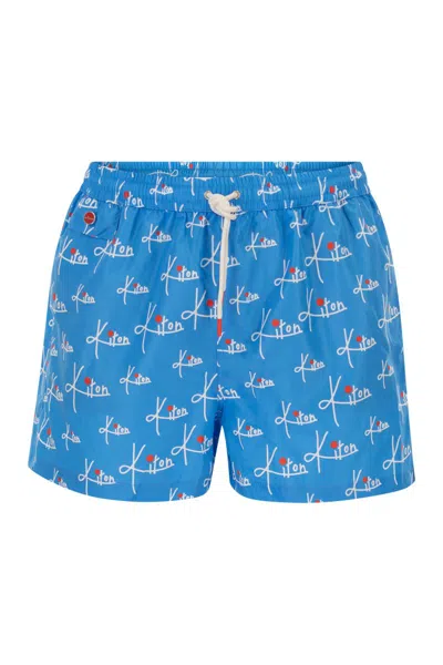 Kiton Short Patterned Swim Boxers